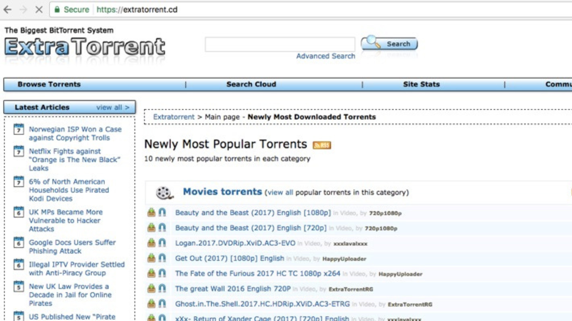 Official-Looking ExtraTorrent Proxy & Mirror List