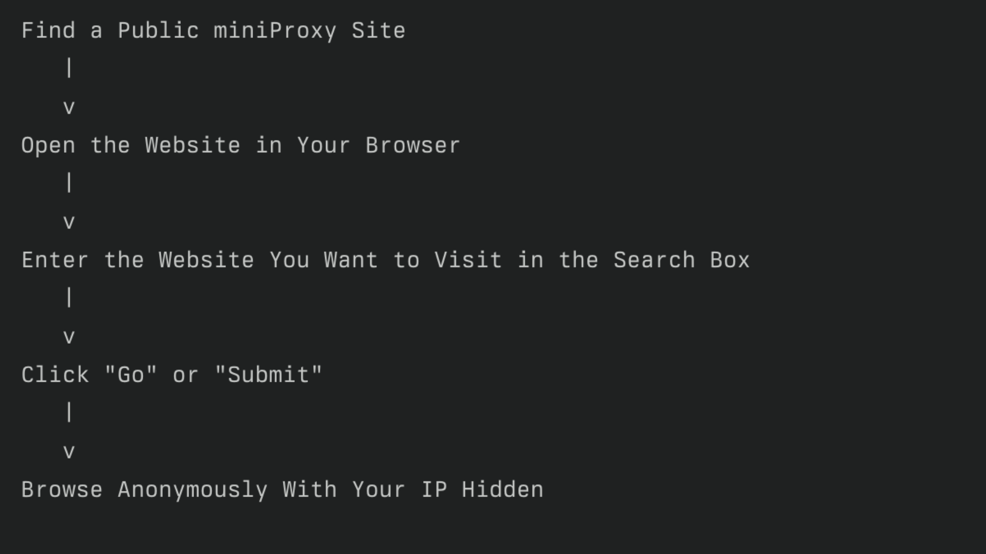 Using Public miniProxy Websites