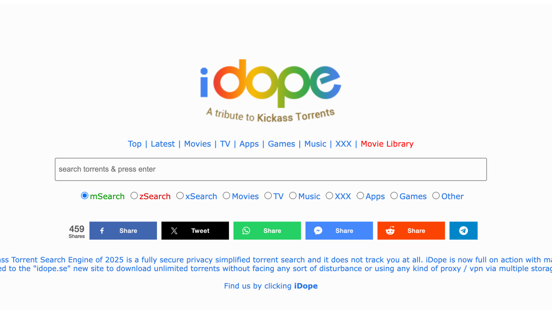 iDope Proxy/Mirror Sites