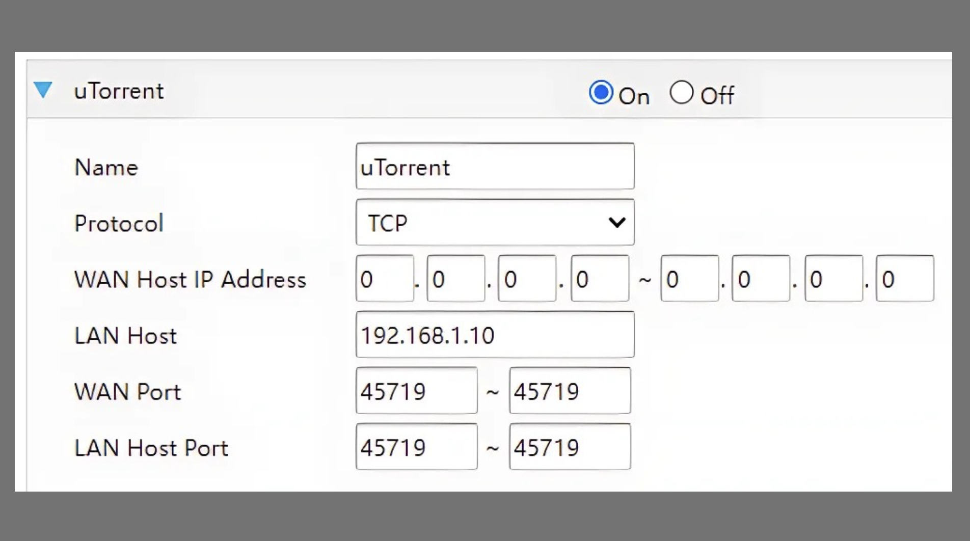 qbittorrent port forwarding